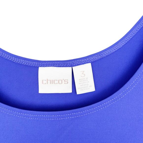 Chicos Purple Stretch Tank Top Sz XL - Picture 2 of 5